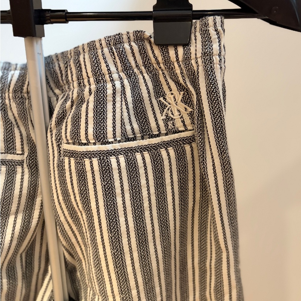 Striped Black and White Pants